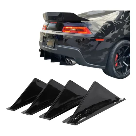 Kit Difusor Traseiro Universal Veicula Black Piano Estilo Br
