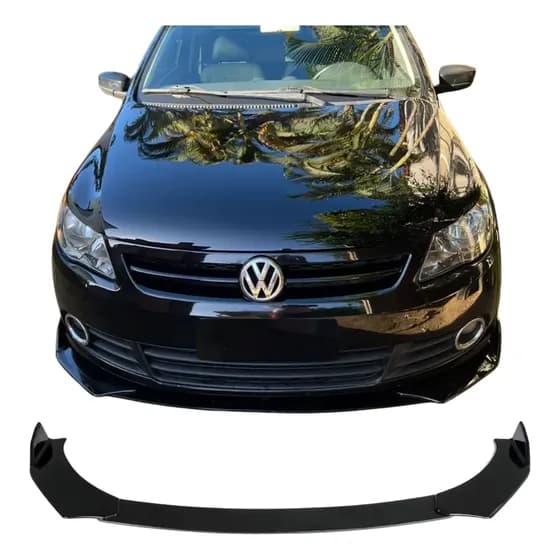 Front Lip Spoiler Dianteiro Universal 4 Pçs Estilo Br Fronta