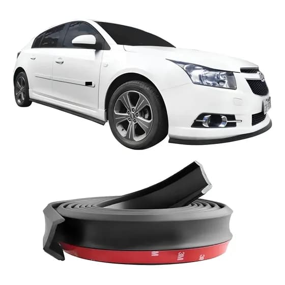 Saia Spoiler Borracha Universal Flexível Tunning Front Lip