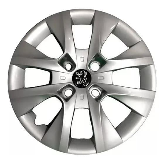 Jogo Calota Aro 14 Peugeot 207 2011 - 4 Pcs C/ Emblema