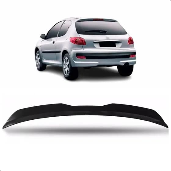 Aerofólio Para Peugeot 207 Black Piano Sport Hatch Universal