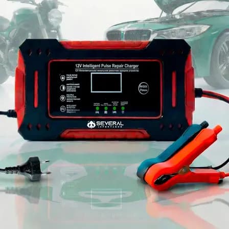 Carregador Inteligente De Bateria Automotiva Several Importados 12v Portátil Rápido Para Carro Moto E Veículos Several