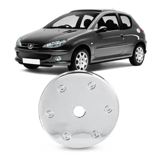 Aplique Combustivel Peugeot 206 207 Tampa Cromado