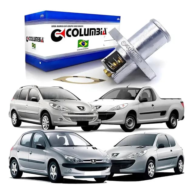 Valvula Termostatica Carcaça Aluminio Peugeot 206 207 1.4 8v