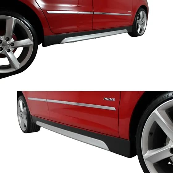 Spoiler Lateral Saia Universal Preto/ Prata Tg Poli 05018