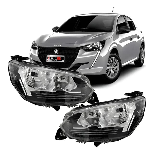 Farol Peugeot 208 2020 2021 2022 A 2025 3 Furos