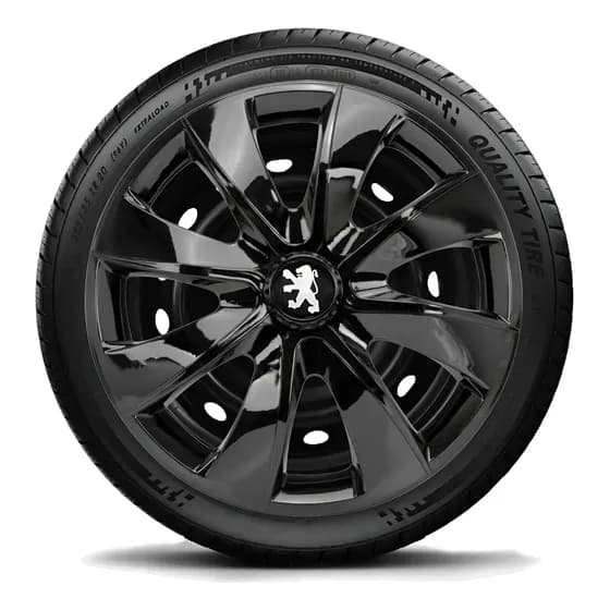 Calota Aro 14 Black Esportiva Peugeot 206 207 Hoggar