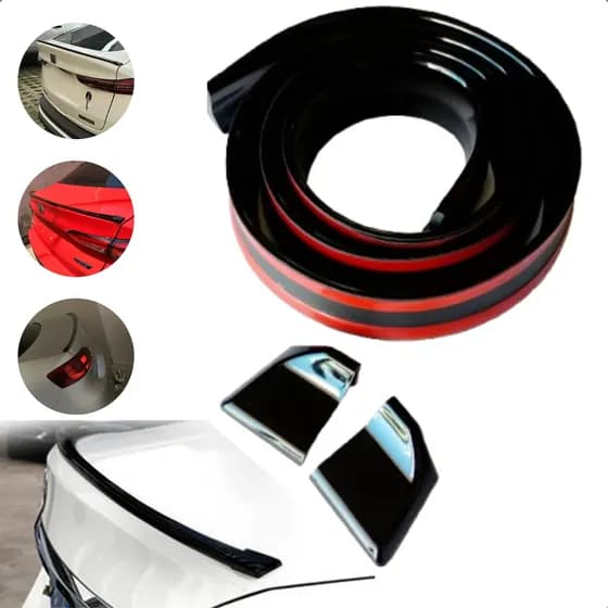 Aerofólio Esportivo Universal 1,40m Porta Malas Sedan Hatch