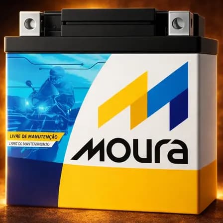 Bateria Moura Titan Fan Biz Bros Fazer 125 150 160 Flex Xre