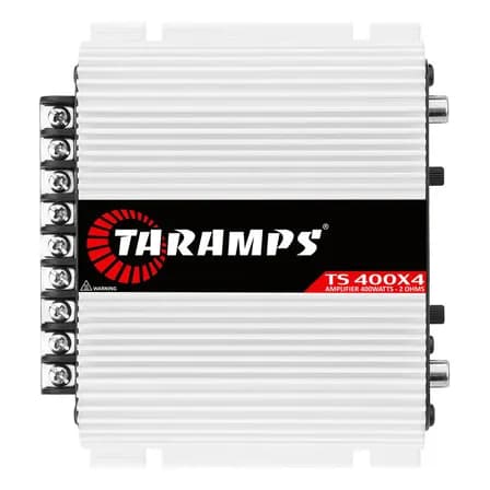 Módulo Amplificador Taramps TS 400W 4 Canais Classe D para Som Automotivo