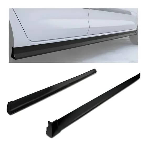 Saia Spoiler Lateral Universal Slim Preto 1.65m 1.95m