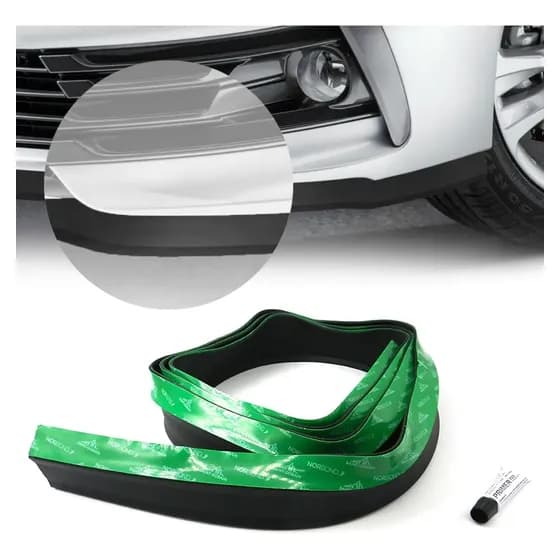 Saia Spoiler Parachoque Front Lip Borracha Tuning Universal